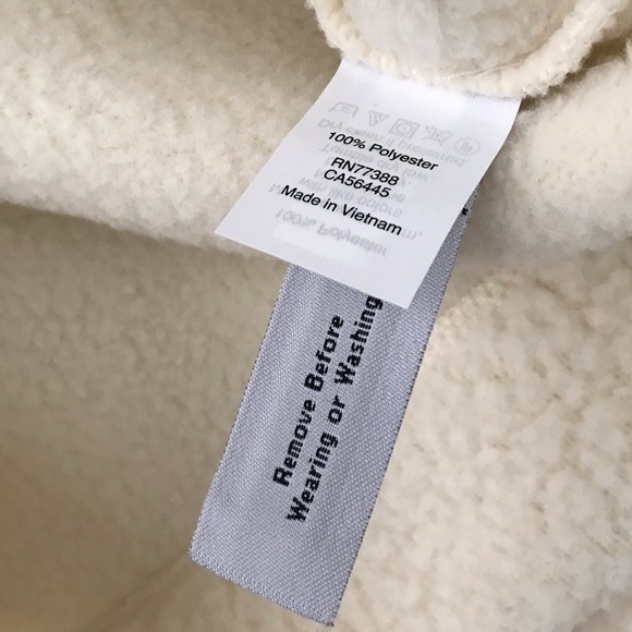 J Crew Ivory Crop Half Zip Polartec Fleece Pullover Sweater NWT Small - Picture 9 of 10